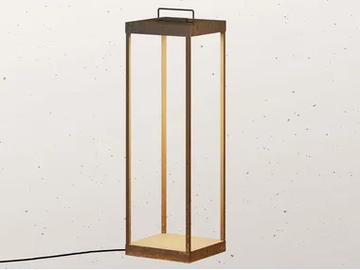 LANTERNE SLIM 267.23 - LED brass floor lamp by Il Fanale - view 2
